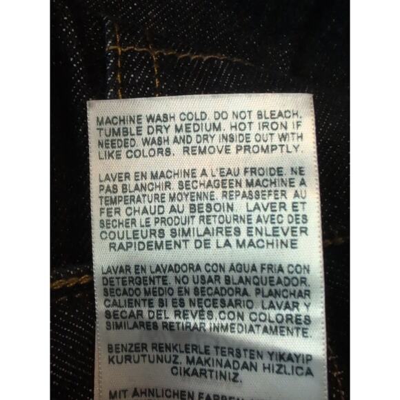 Dockers Mens Jeans 36x29 Mid-Rise Straight Leg Dark Wash Denim Casual Black - Picture 8 of 16